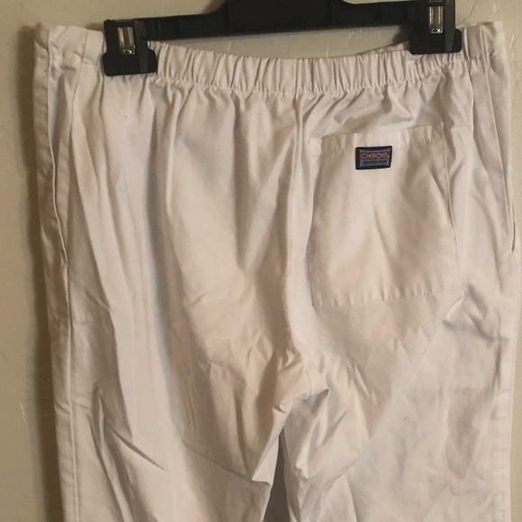 Cherokee White scrub pants Petite Small - Picture 4 of 4
